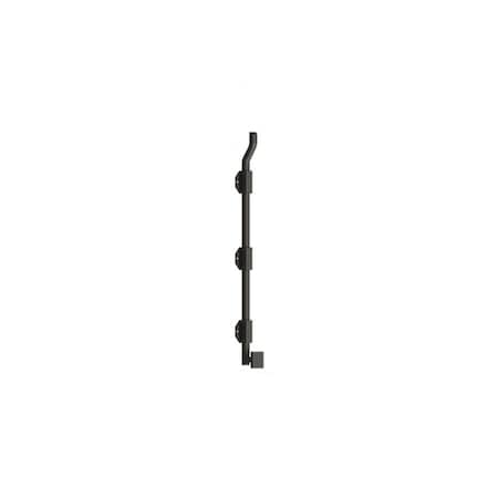 Deltana 18 Modern Offset Surface Bolt; Heavy Duty; Oil Rubbed Bronze Finish FPGM1810B